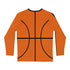 Basketball Print Long Sleeve Shirt