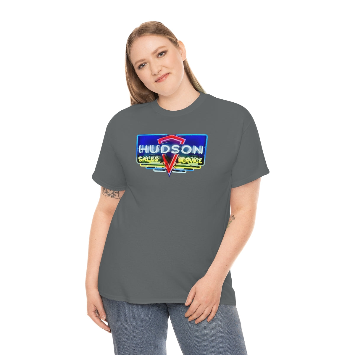 Hudson Neon Sign Retro Cotton Tee