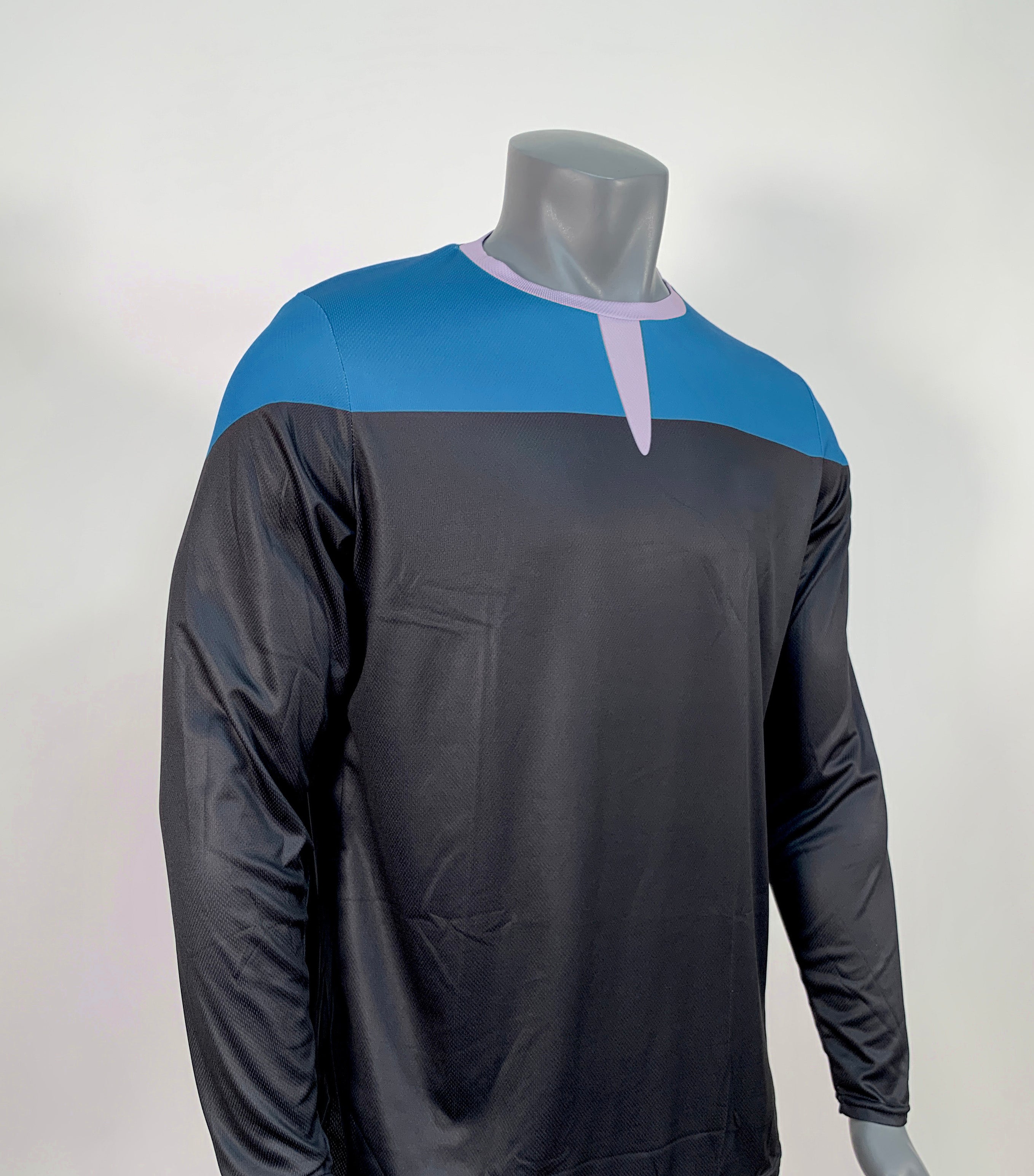 Voyager / DS9 Teal Uniform Shirt - No Badge - Blue / Teal