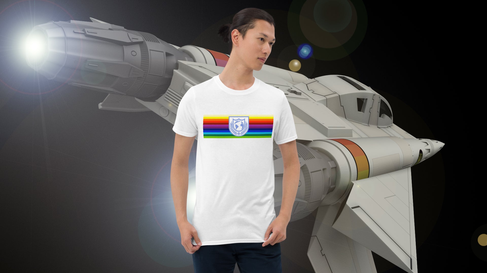 Buck Earth Defense Directorate Rainbow Heavy Cotton Tee