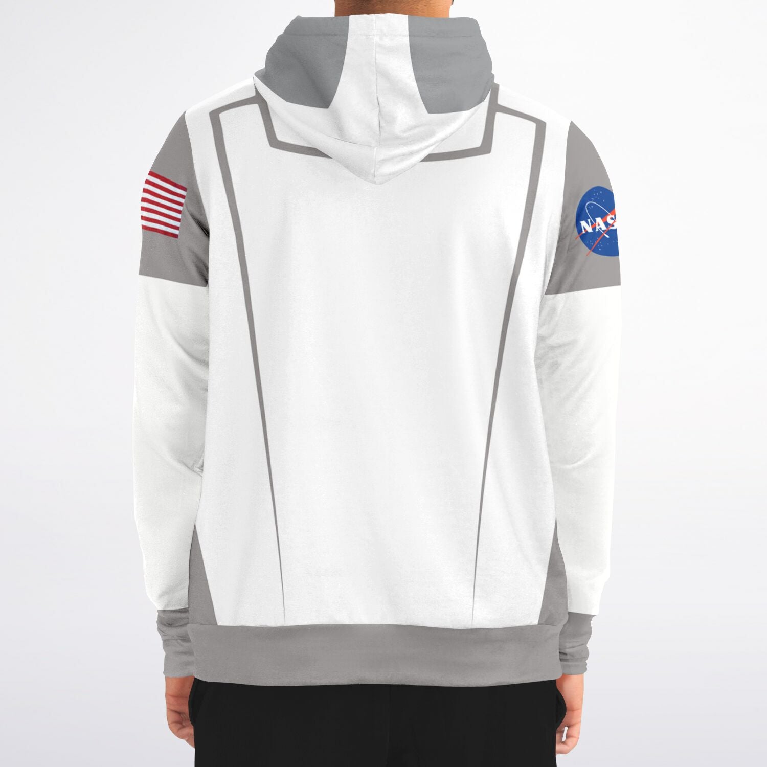 Athletic Zip-Up Hoodie - AOP