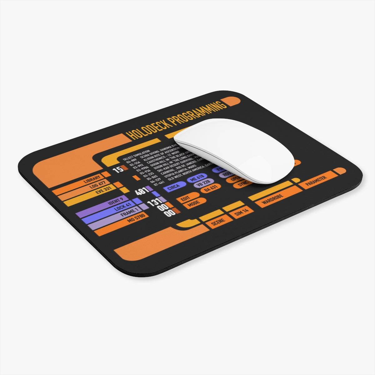 Holodeck Control LCARS Mouse Pad TNG