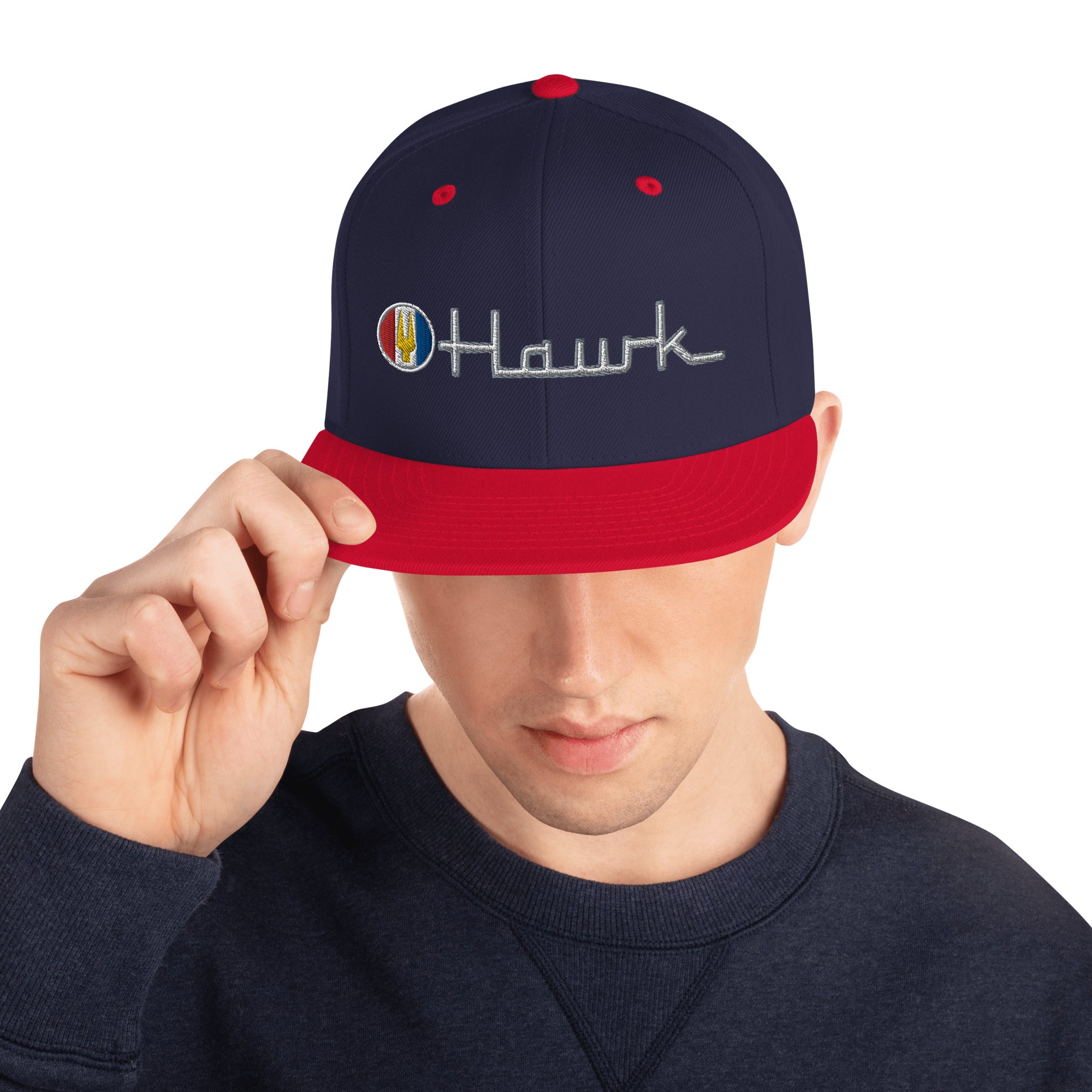 Hawk Embroidered Snapback Hat Studebaker