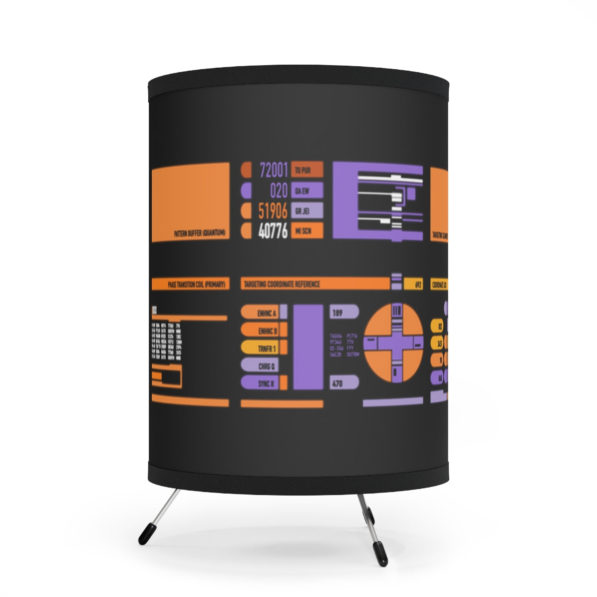 TNG Transporter LCARS Display Tripod Lamp - Star Trek - Prop – Judy's ...