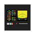 Starship Navigation Console Controls Square Vinyl Sticker TOS Style