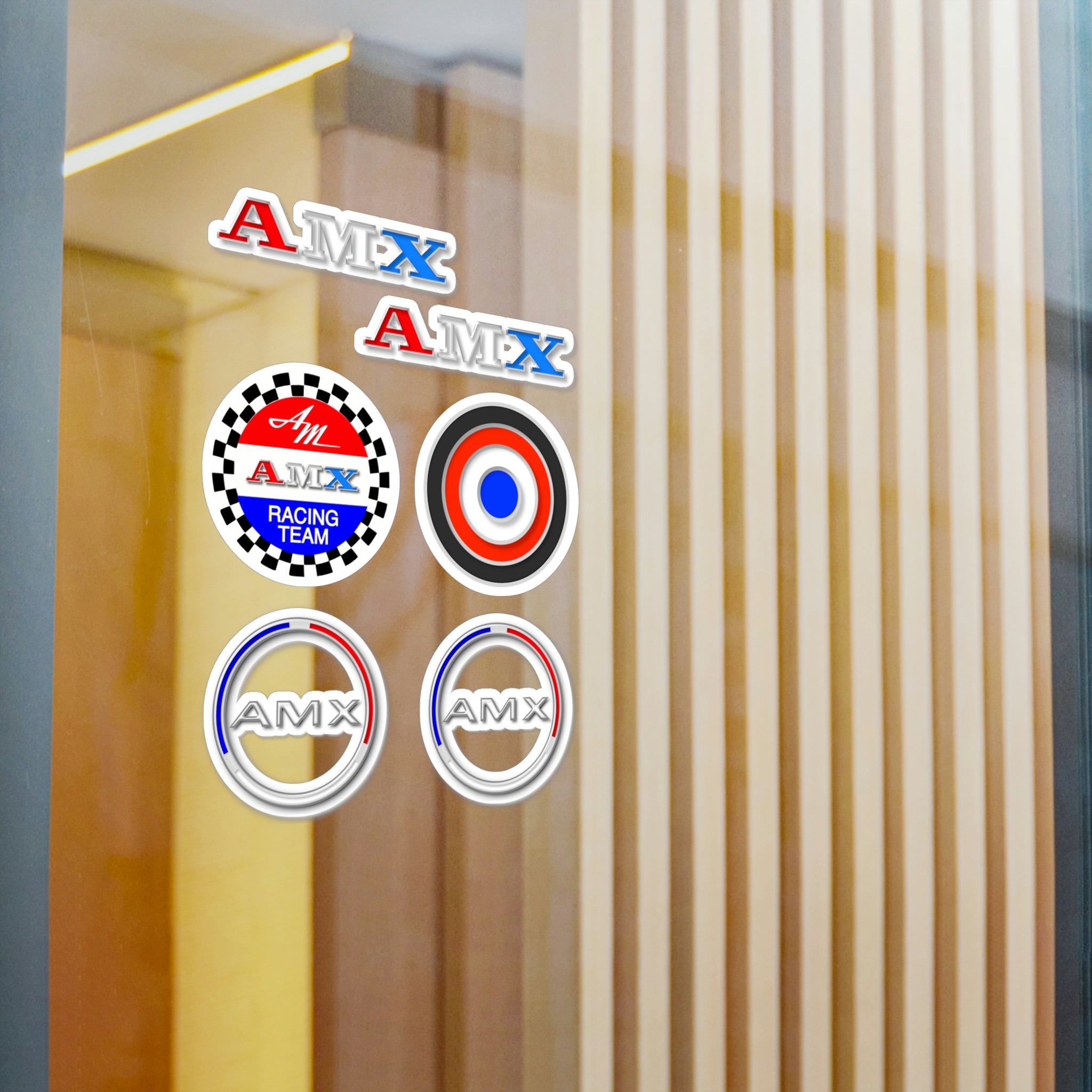 AMC AMX Vinyl Sticker Assortment Emblem Badge Logo Script – Judy's Emporium