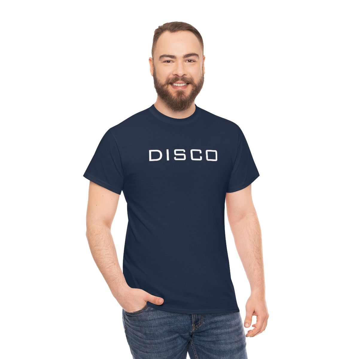 Disco Cotton T Casual Crew Shirt