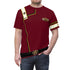 TWOK Admiral Kirk Uniform Style T-Shirt Monster Maroon