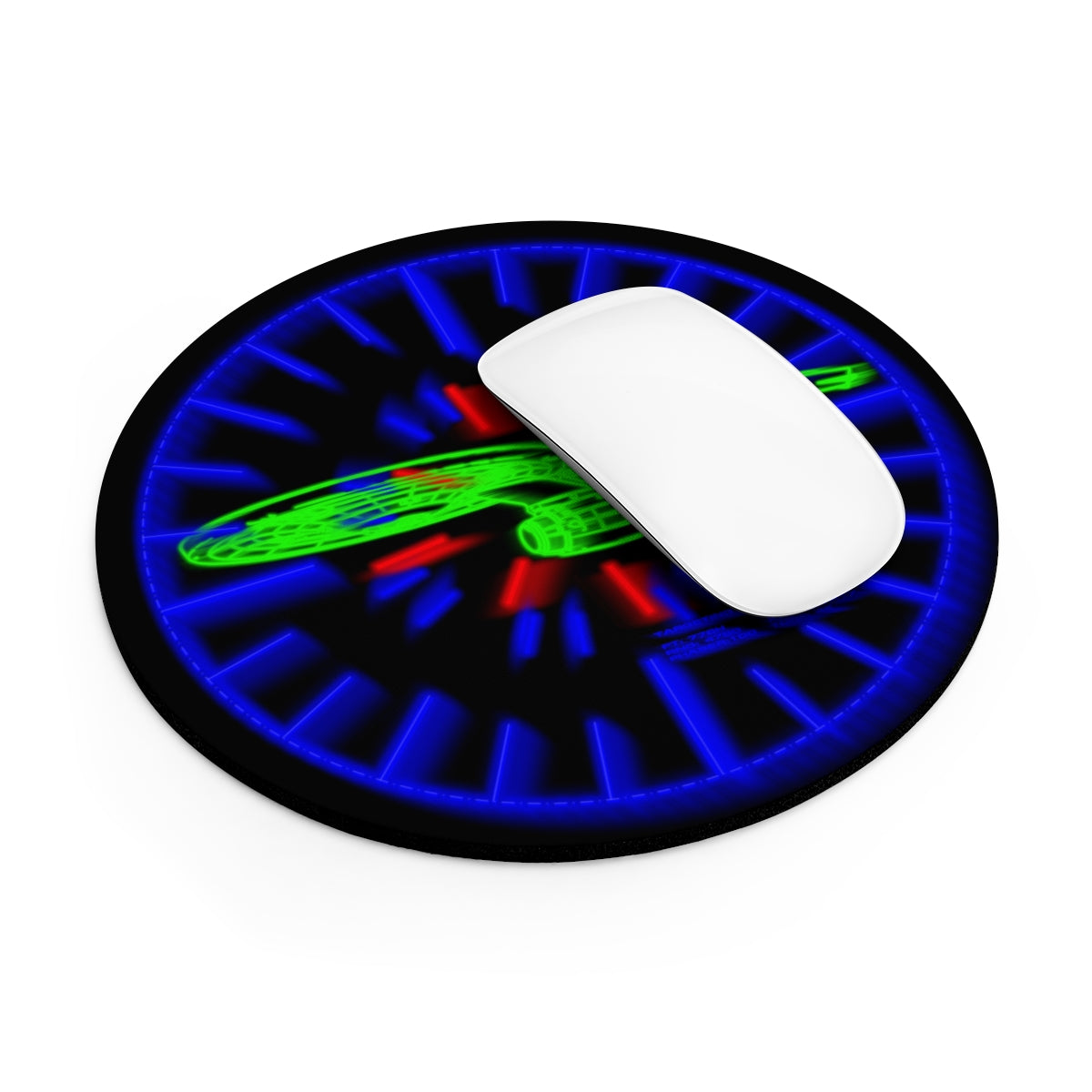 TWOK Reliant Targeting Scanner LCARS Round Mouse Pad