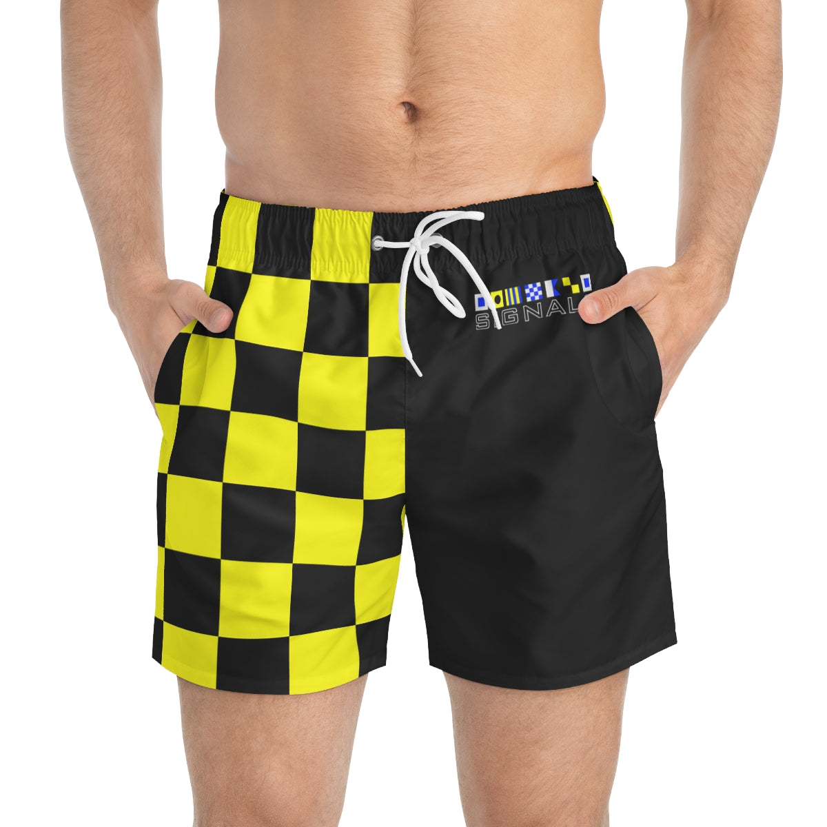 Signals Nautical Themed Swim Trunks - Lima