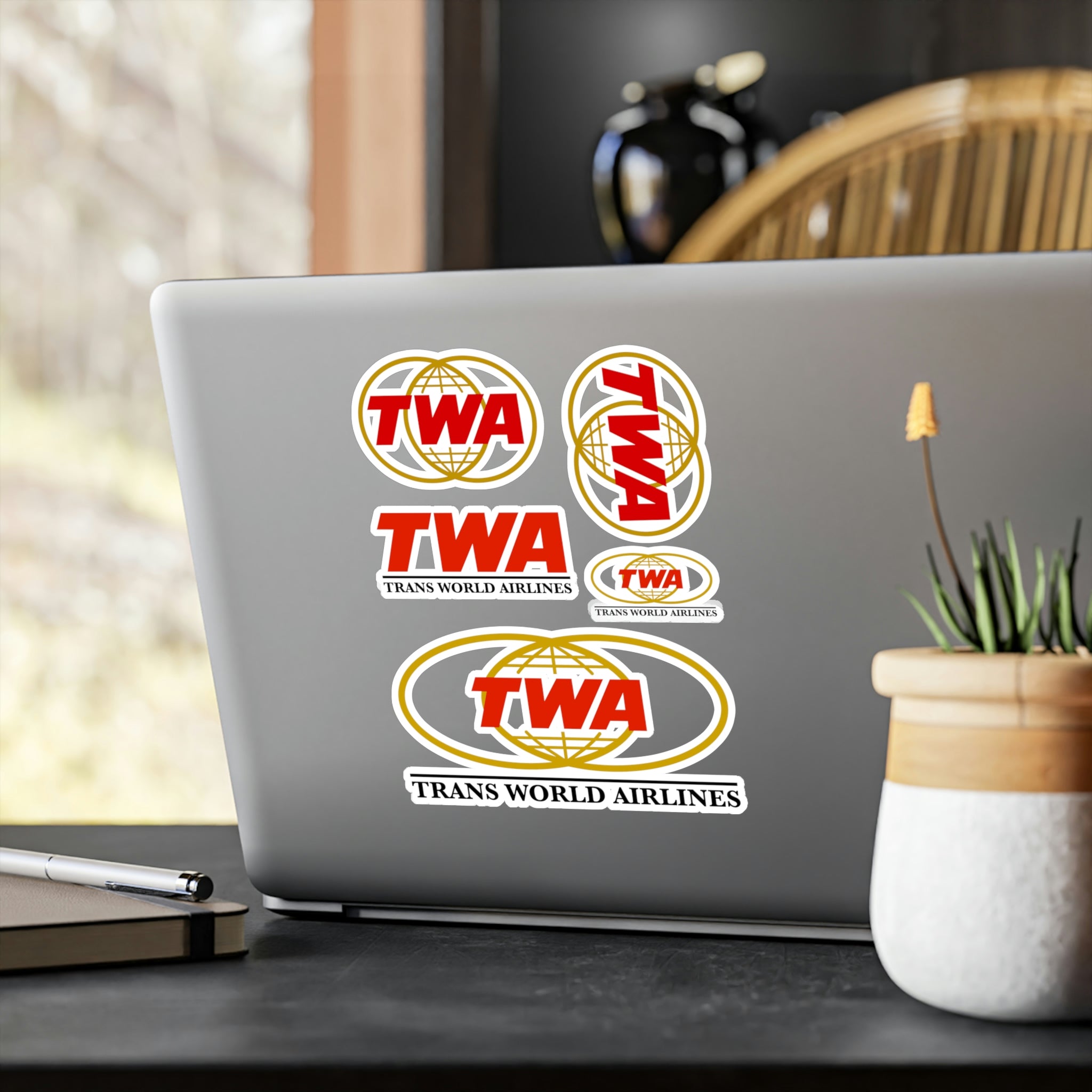 TWA Vinyl Decal Stickers Assortment