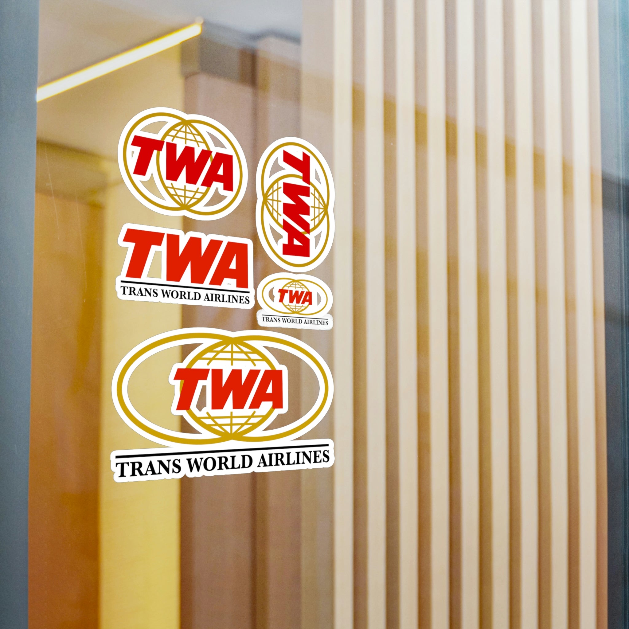 TWA Vinyl Decal Stickers Assortment