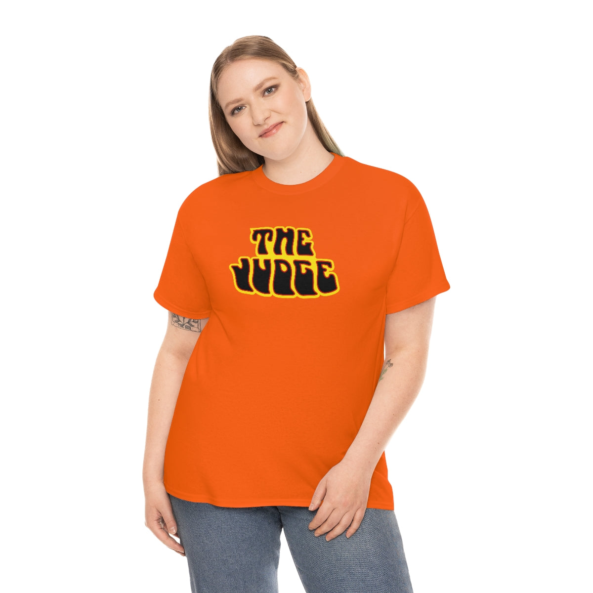 The Judge Pontiac GTO Unisex Heavy Cotton Tee Orange