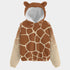 Kids Giraffe Hoodie With Ears