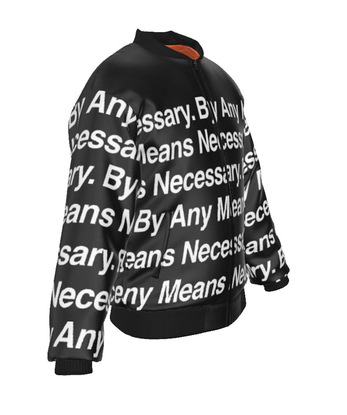 By Any Means Necessary Men's Puffer Jacket - Red - Goku Drip