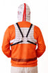 X-Wing Rebel Pilot Flight Suit Hoodie Uniform - Distressed - Pullover
