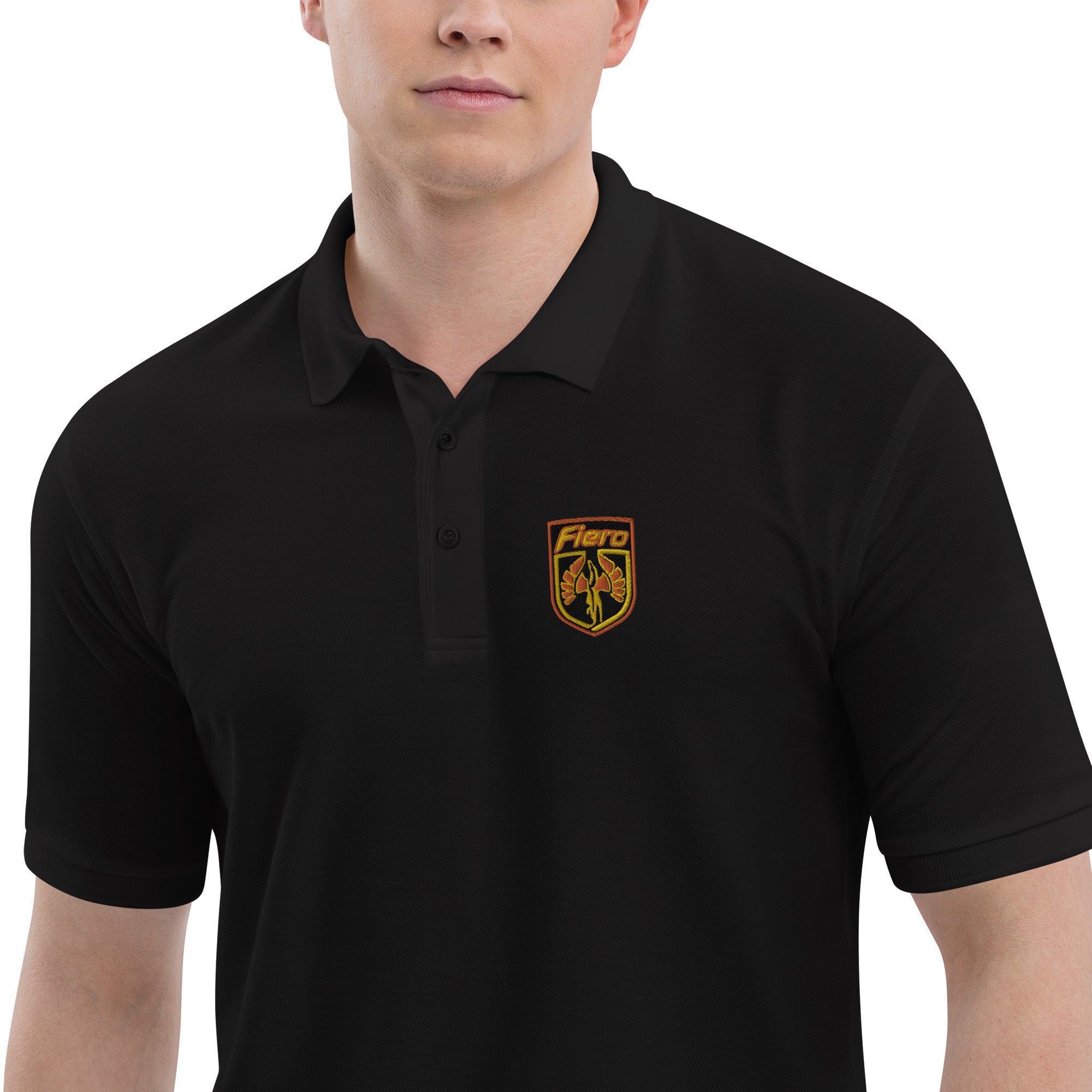 Fiero Embroidered Men's Premium Polo Shirt - Pontiac