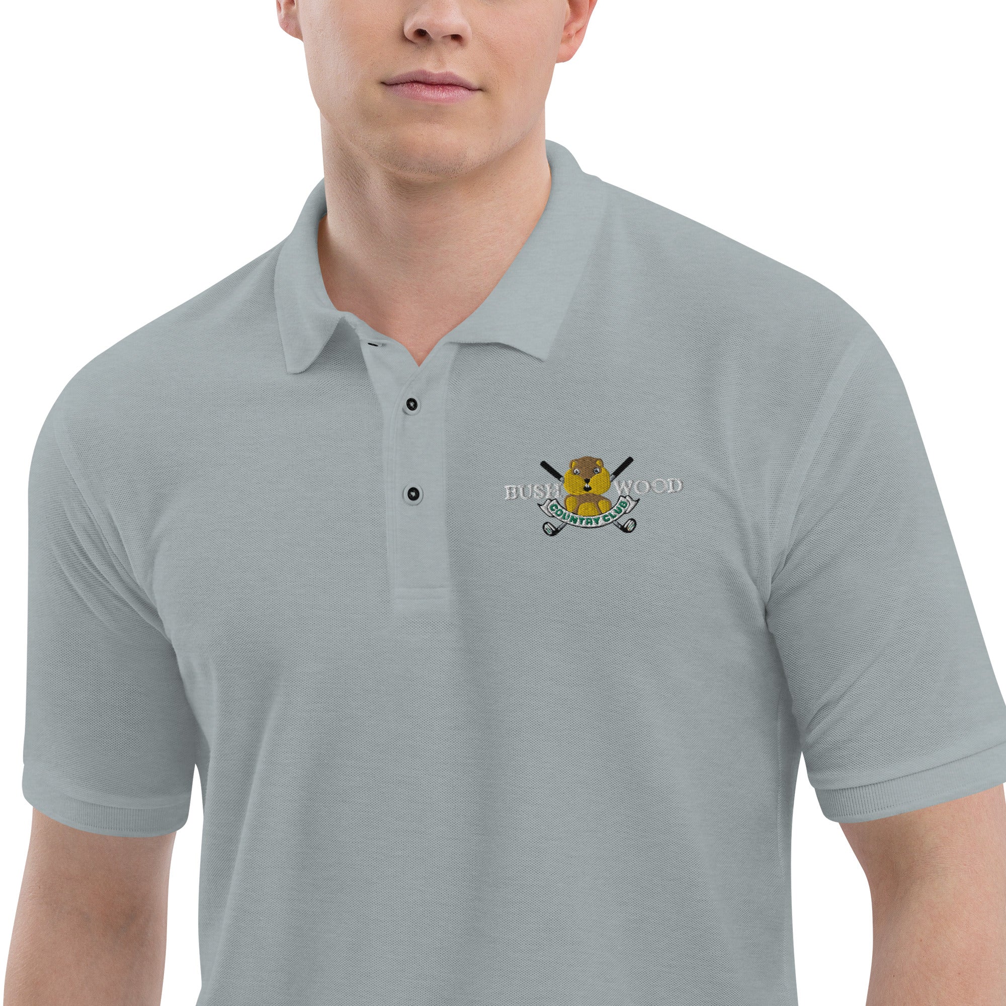 Bush Wood Country Club Embroidered Men's Premium Polo Bushwood