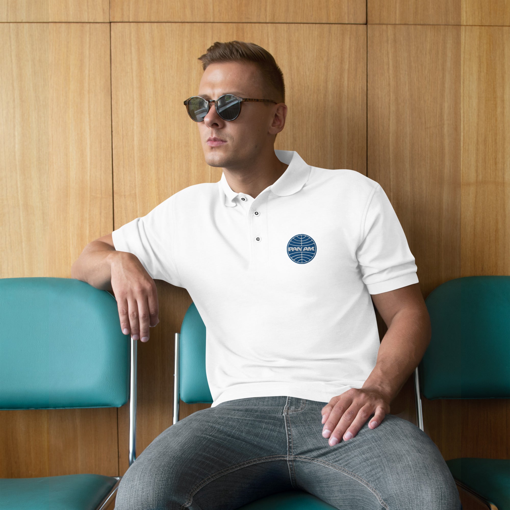 Pan Am Premium Embroidered Polo