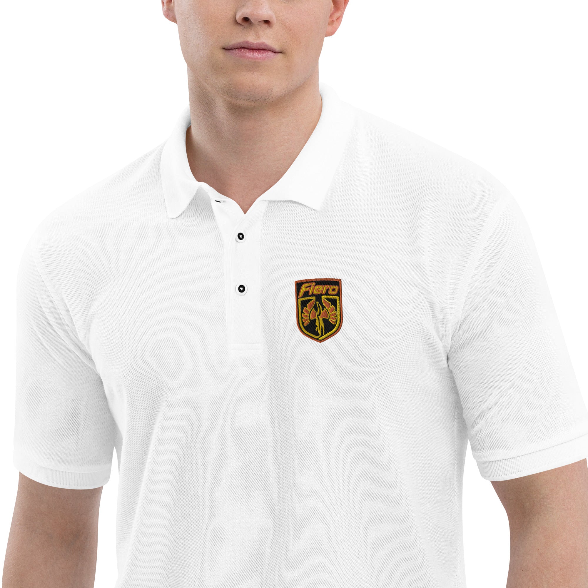 Fiero Embroidered Men's Premium Polo Shirt - Pontiac
