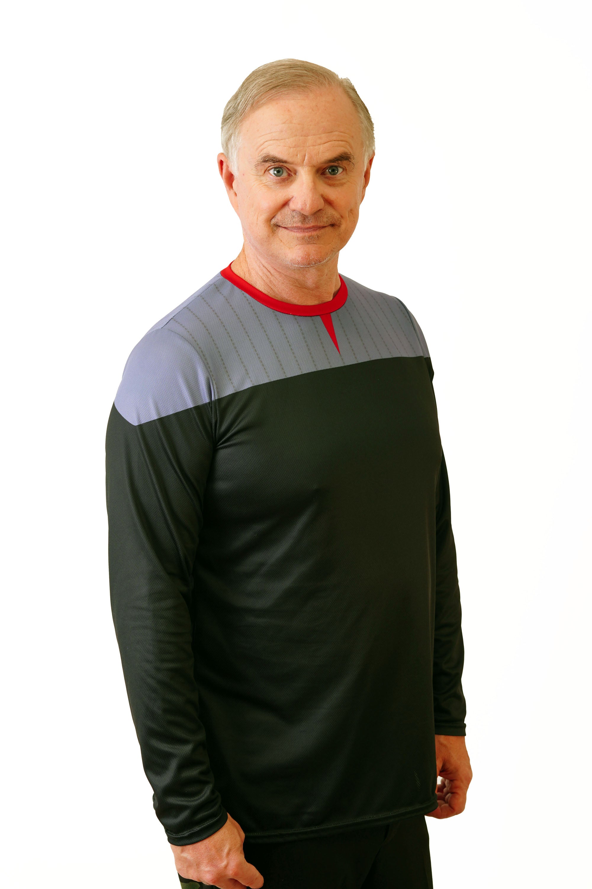 TNG Movie / DS9 Style Uniform Costume Shirt. Red Gray Black