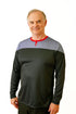 TNG Movie / DS9 Style Uniform Costume Shirt. Red Gray Black